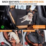 Dog Car Seat Cover Malta with Hard Bottom