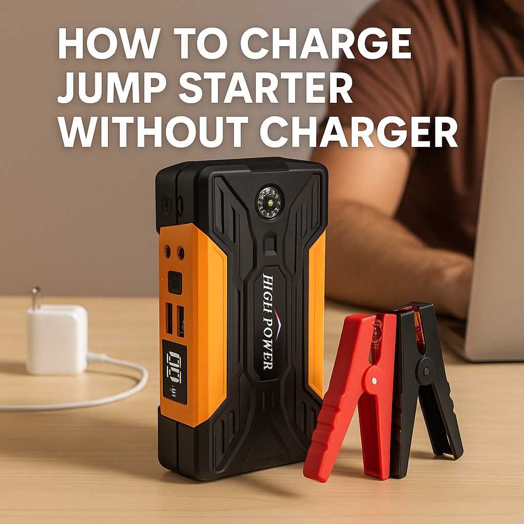 how to charge jump starter without charger
