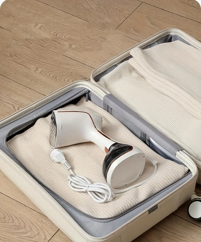 Portable garment steamer for travel
