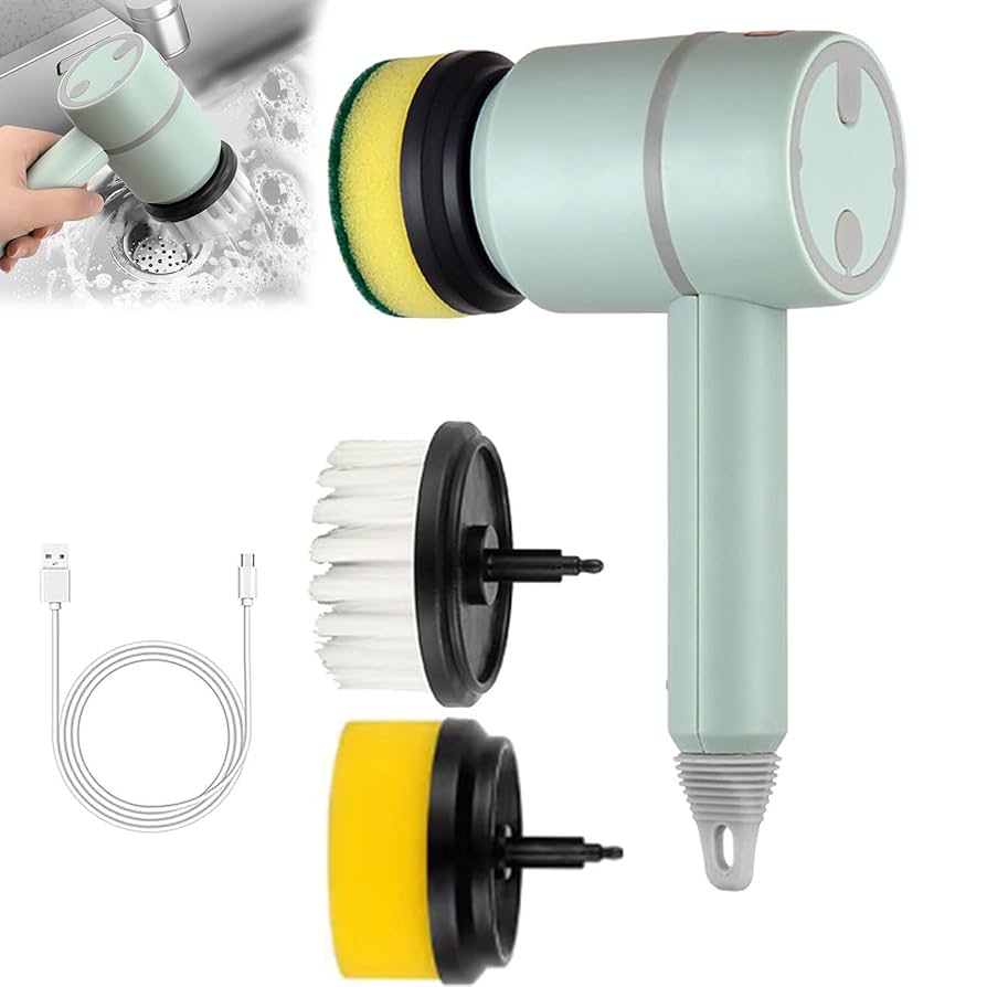 how to use electric cleaning brush