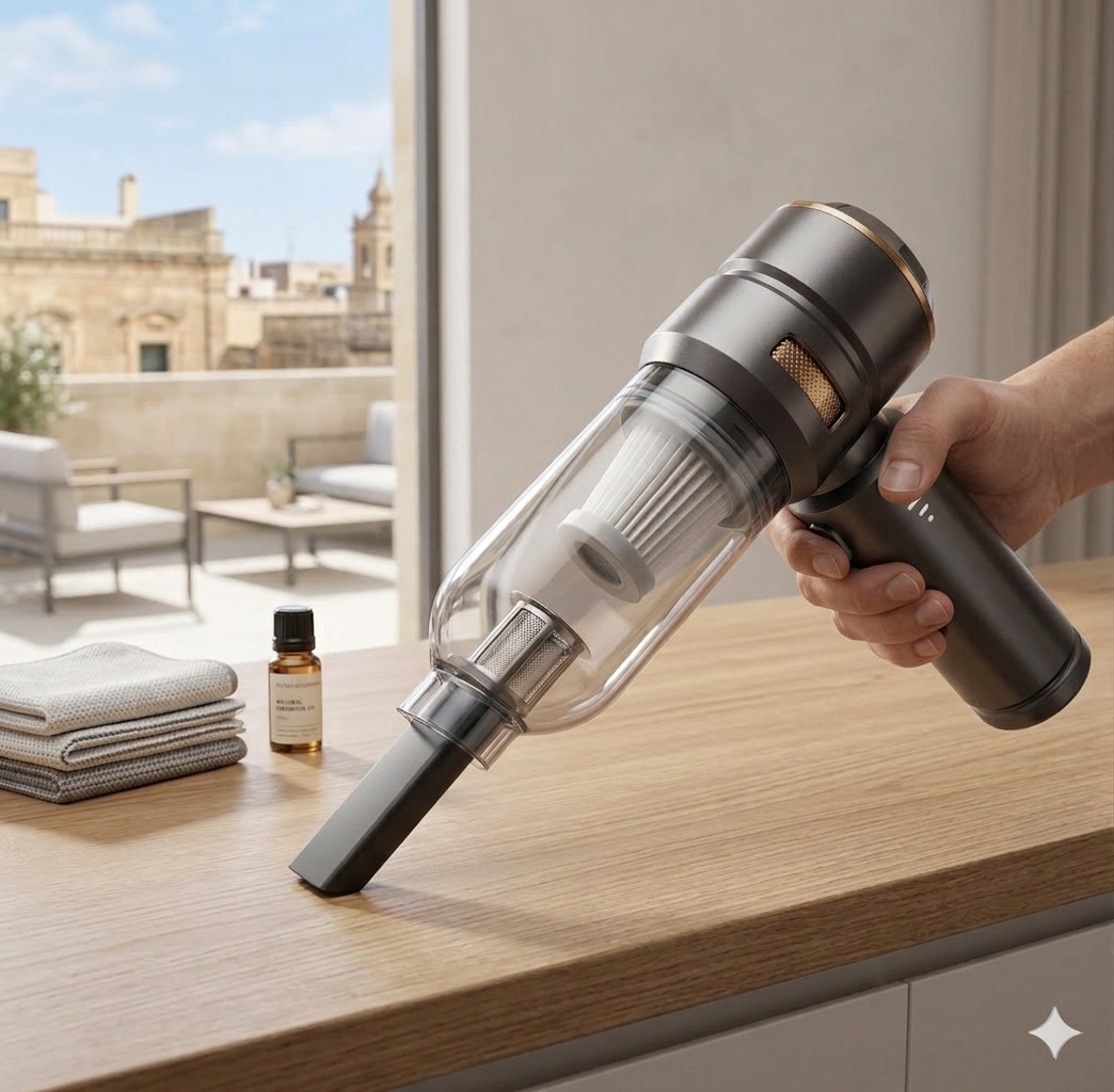 cleaning hacks with portable vacuum cleaner malta