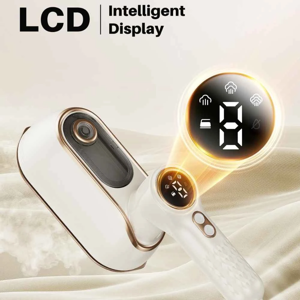 Portable Steam Iron for steam and dry ironing, front view