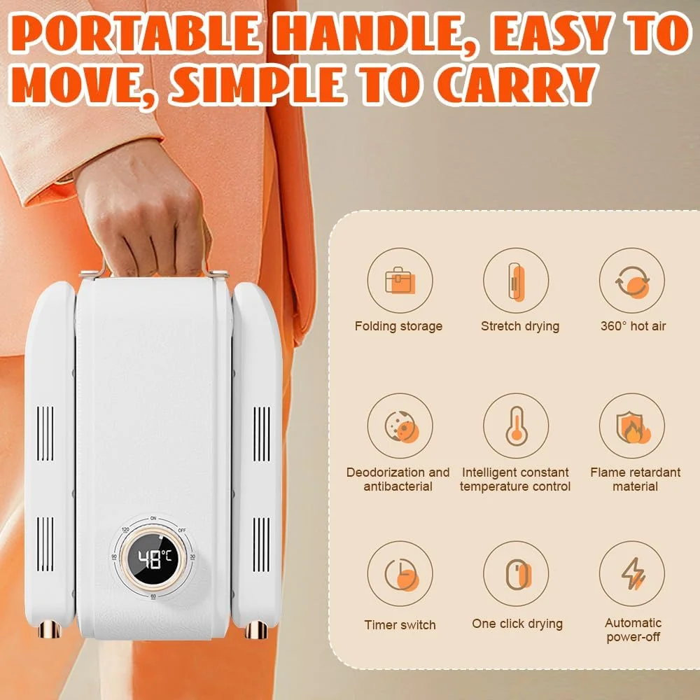 Electric UV shoe dryer drying boots