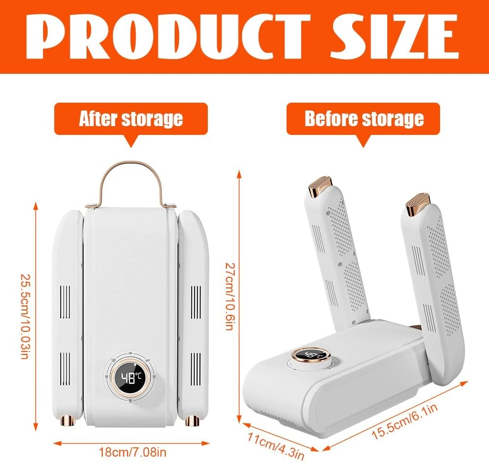 Electric UV shoe dryer package contents