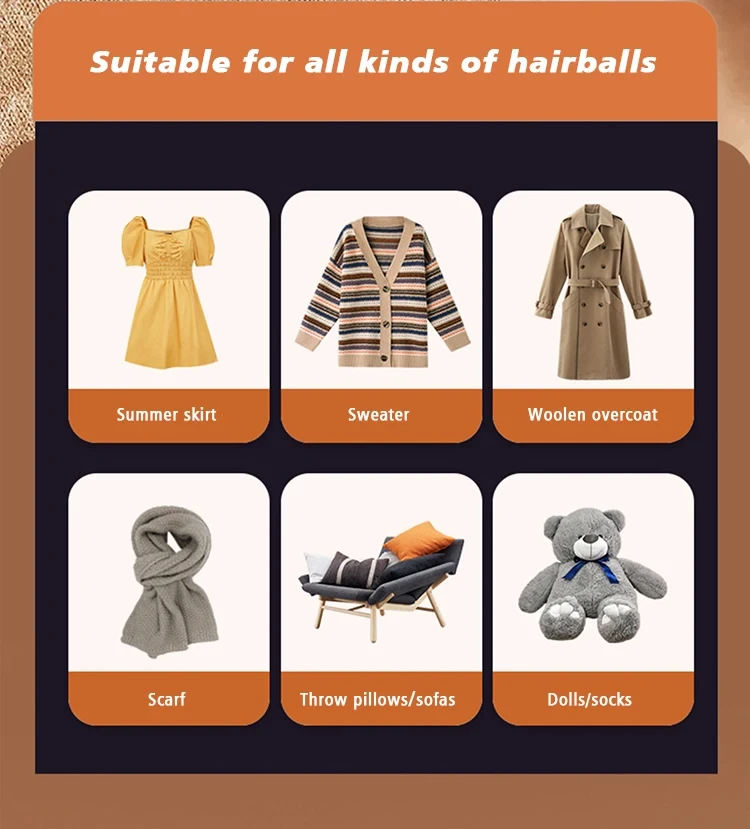 Grid of suitable items: summer dresses, sweaters, wool coats, scarves, cushions, sofas, dolls and socks