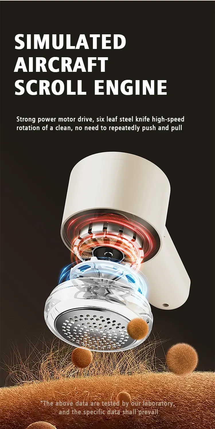 Exploded view of the motor and high-speed six-blade steel cutter under the mesh cover
