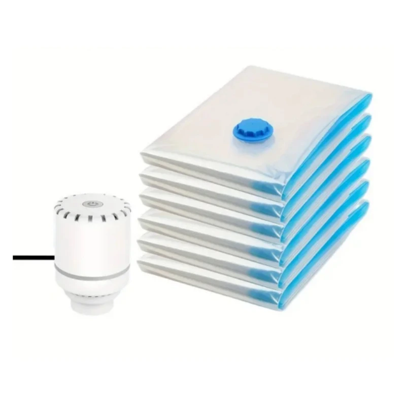 vacuum storage bags malta: Reusable vacuum storage bags in Malta: stack of clear bags with blue zip edges and screw valves be vacuum storage bags malta: Reusable vacuum storage bags in Malta: stack of clear bags with blue zip edges and screw valves be